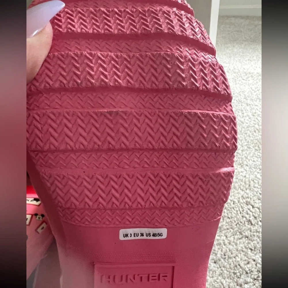 Hunter Kids Pink Mickey Mouse Rain Boots - Picture 4 of 12